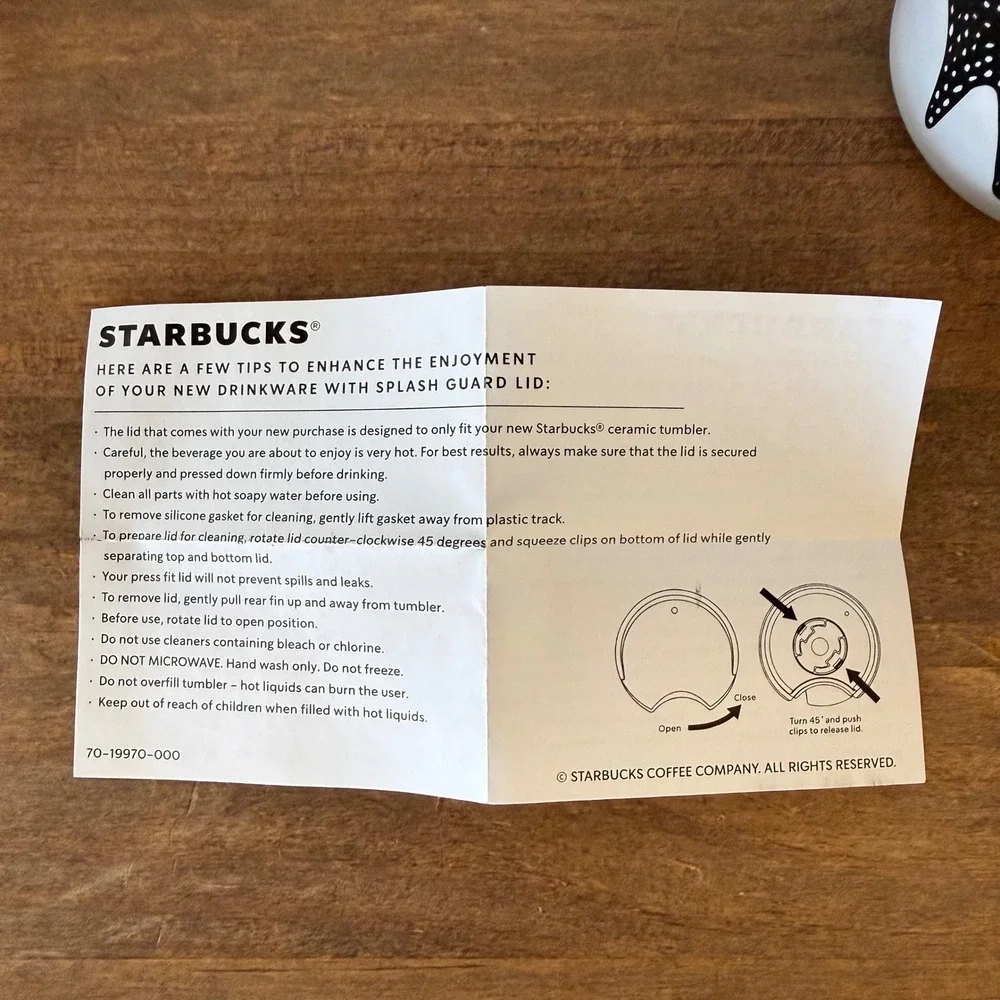 Starbucks Halloween 2020 Black Cat Moon Stars Ceramic Travel Tumbler 12 oz New